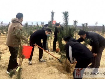 河南酒協黨支部連續三年開展義務植樹活動